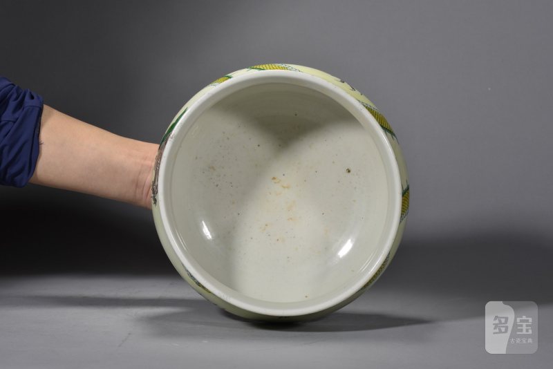 清光绪 素三彩云龙纹罗汉炉 - 图6